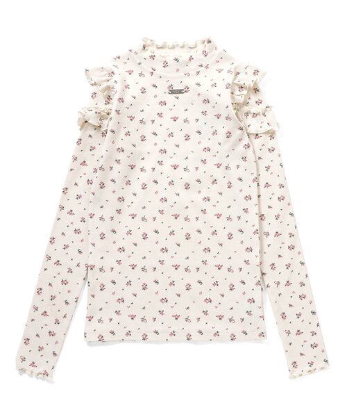 algy(アルジー)の「フリルリブロンT(Tシャツ/カットソー・キッズ・オフホワイト/アイボリー/ブラック・140/130/160/150)」の17枚目の写真