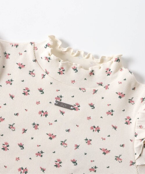 algy(アルジー)の「フリルリブロンT(Tシャツ/カットソー・キッズ・オフホワイト/アイボリー/ブラック・140/130/160/150)」の10枚目の写真