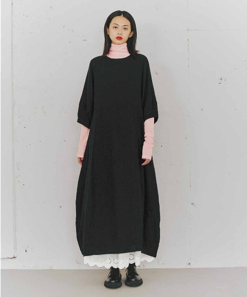 mensha!(メンシャ)の「mensha!ガーゼフライスが気持ちいいカットソータートルネックトップス(Tシャツ/カットソー・レディース・ライム/レッド/ライトピンク/ブルー・M/L/LL)」の7枚目の写真