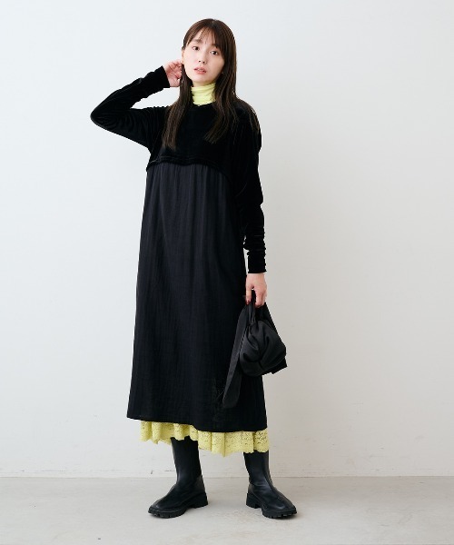 mensha!(メンシャ)の「mensha!ガーゼフライスが気持ちいいカットソータートルネックトップス(Tシャツ/カットソー・レディース・ライム/レッド/ライトピンク/ブルー・M/L/LL)」の18枚目の写真