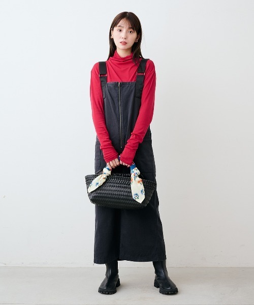 mensha!(メンシャ)の「mensha!ガーゼフライスが気持ちいいカットソータートルネックトップス(Tシャツ/カットソー・レディース・ライム/レッド/ライトピンク/ブルー・M/L/LL)」の16枚目の写真