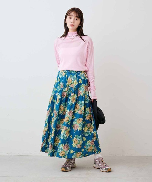 mensha!(メンシャ)の「mensha!ガーゼフライスが気持ちいいカットソータートルネックトップス(Tシャツ/カットソー・レディース・ライム/レッド/ライトピンク/ブルー・M/L/LL)」の15枚目の写真
