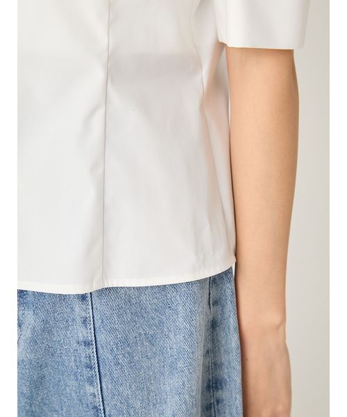 FRAY I.D(フレイアイディー)の「タックバルーンスリーブブラウス(シャツ/ブラウス・レディース・チェック/ホワイト/ブルー・F)」の10枚目の写真