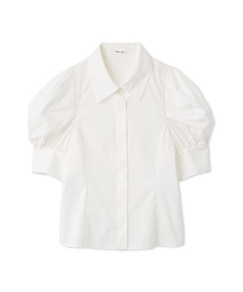 FRAY I.D(フレイアイディー)の「タックバルーンスリーブブラウス(シャツ/ブラウス・レディース・チェック/ホワイト/ブルー・F)」の17枚目の写真