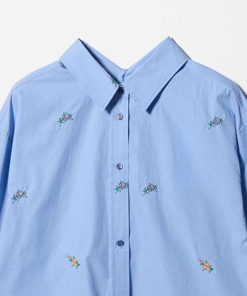 JANESMITH（ジェーンスミス）の「＜JANE SMITH ＞フラワーエンブロイダリー シャツ（シャツ/ブラウス・レディース・コバルトブルー・38）」の3枚目の写真