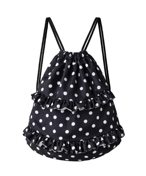 CeLess(セレス)の「Tiered Dot Knapsack / ティアードドットナップサック(バックパック/リュック・レディース・ブラック/グレー・FREE)」の1枚目の写真