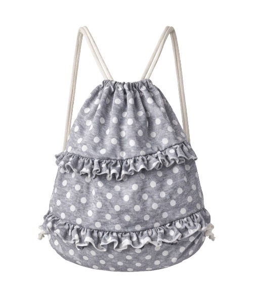 CeLess(セレス)の「Tiered Dot Knapsack / ティアードドットナップサック(バックパック/リュック・レディース・ブラック/グレー・FREE)」の3枚目の写真