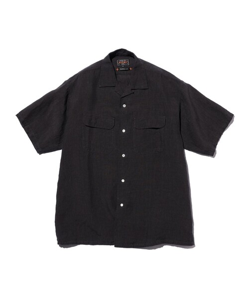 BEAMS PLUS(ビームスプラス)の「Open Collar 1/40 Linen(シャツ/ブラウス・メンズ・ナチュラル/ブルー/チャコールグレー/ホワイト・X-LARGE/LARGE/MEDIUM/SMALL)」の3枚目の写真