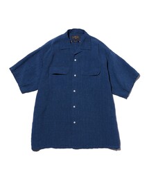 CAHLUMN/カウラム Linen Open Collar Short Sleeve Shirt（シャツ