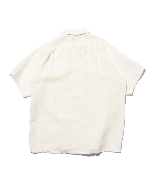 BEAMS PLUS(ビームスプラス)の「Open Collar 1/40 Linen(シャツ/ブラウス・メンズ・ナチュラル/ブルー/チャコールグレー/ホワイト・X-LARGE/LARGE/MEDIUM/SMALL)」の12枚目の写真