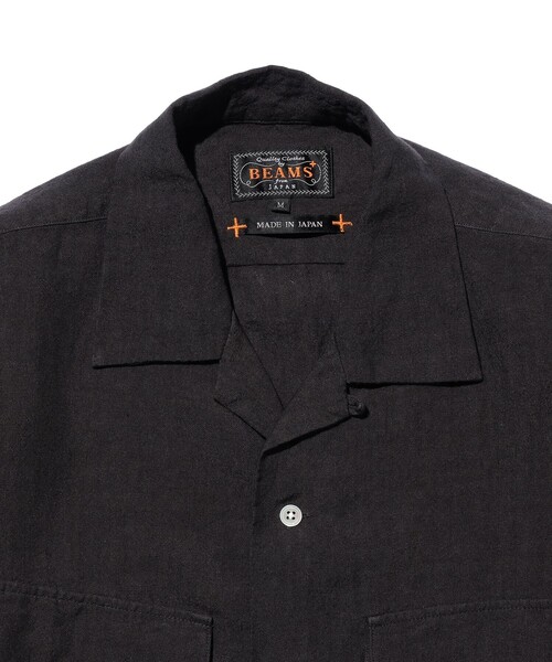 BEAMS PLUS(ビームスプラス)の「Open Collar 1/40 Linen(シャツ/ブラウス・メンズ・ナチュラル/ブルー/チャコールグレー/ホワイト・X-LARGE/LARGE/MEDIUM/SMALL)」の22枚目の写真
