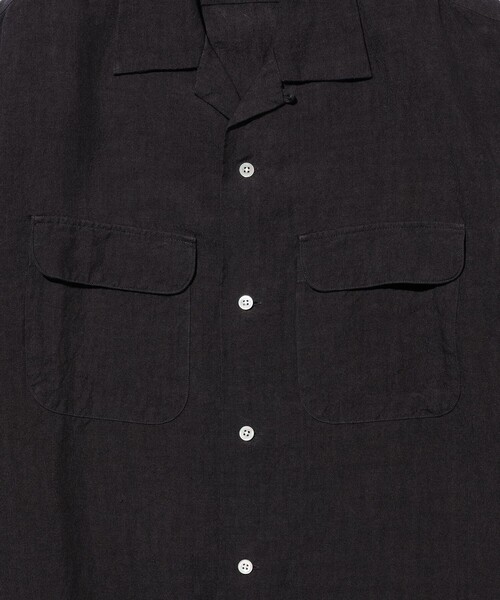 BEAMS PLUS(ビームスプラス)の「Open Collar 1/40 Linen(シャツ/ブラウス・メンズ・ナチュラル/ブルー/チャコールグレー/ホワイト・X-LARGE/LARGE/MEDIUM/SMALL)」の22枚目の写真