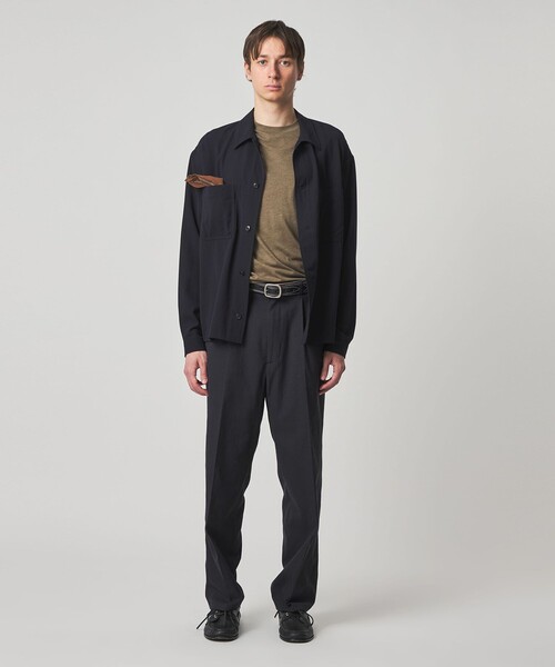 Steven Alan＞ TCL オックスフォード アウト ワンプリーツ スラックス