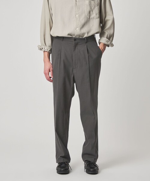 Steven Alan＞ TCL オックスフォード アウト ワンプリーツ スラックス