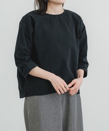 7分袖 プルオーバー」に該当するトップス（ブラック/黒色系