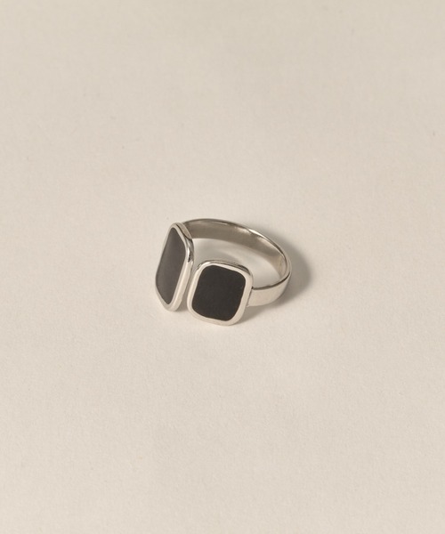 novice（ノーヴィス）の「【novice】Dual Stone Ring［Stainless］（リング・レディース・シルバー/ゴールド・FREE）」の6枚目の写真