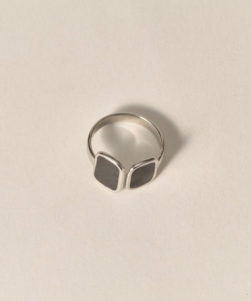 novice（ノーヴィス）の「【novice】Dual Stone Ring［Stainless］（リング・レディース・シルバー/ゴールド・FREE）」の7枚目の写真