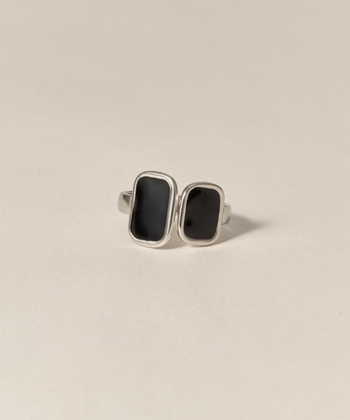 novice（ノーヴィス）の「【novice】Dual Stone Ring［Stainless］（リング・レディース・シルバー/ゴールド・FREE）」の8枚目の写真