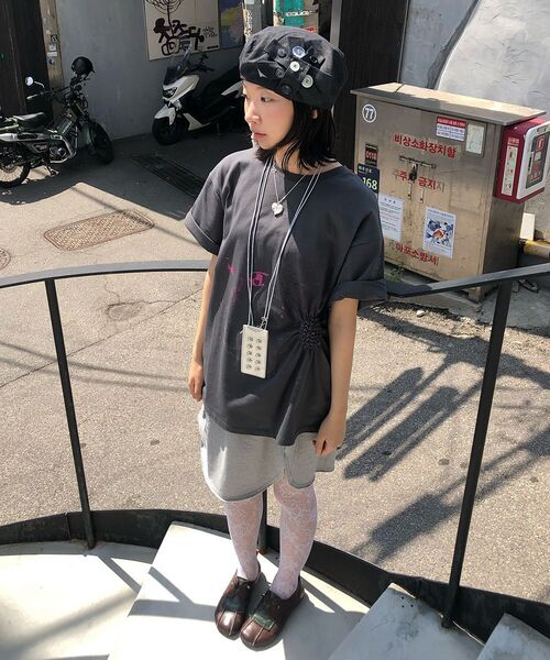 TYPESERVICE（タイプサービス）の「Slit Pocket Jersey Skirt [Gray]（スカート・レディース・その他・FREE）」の6枚目の写真