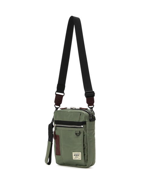 AVIREX（アヴィレックス）の「FLIGHT NYLON "VERTICAL SHOULDER BAG" / フライトナイロン ヴァーティカル ショルダー バッグ / AVIREX / アヴィレックス（ショルダーバッグ・メンズ・ブラック/その他10・F）」の3枚目の写真
