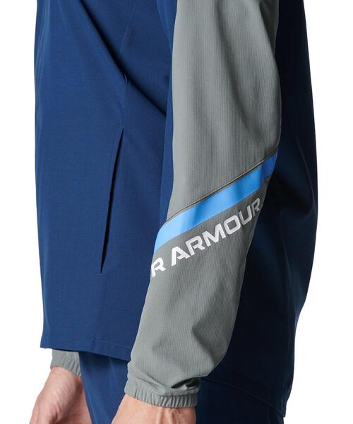 UNDER ARMOUR(アンダーアーマー)の「UAウーブン フルジップ ジャケット(トレーニング/メンズ)(その他アウター・メンズ・ネイビー・XL/L/M/2XL/S/3XL)」の5枚目の写真