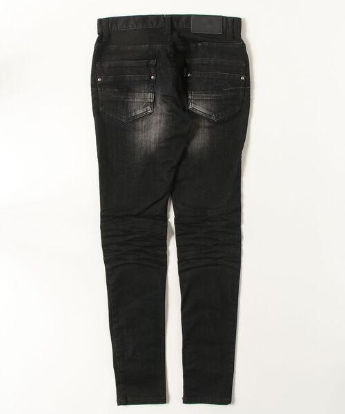TORNADO MART(トルネードマート)の「TORNADO MART∴モノクロームシェイドスキニーデニム(デニムパンツ・メンズ・ブラック/グレー・L/M/S/LL)」の3枚目の写真
