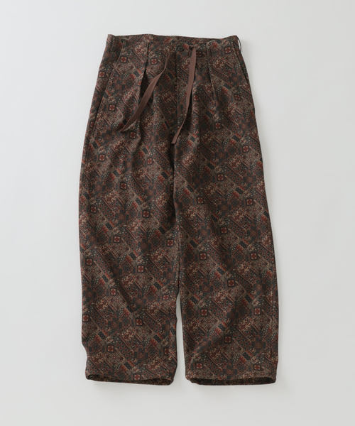 JOURNAL STANDARD（ジャーナルスタンダード）の「RIRANCHA / リランチェ ブッチャー 総柄 オーバー パンツ（その他パンツ・メンズ・ネイビー/ボルドー/カーキ・LARGE/MEDIUM/SMALL）」の3枚目の写真