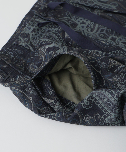 JOURNAL STANDARD（ジャーナルスタンダード）の「RIRANCHA / リランチェ ブッチャー 総柄 オーバー パンツ（その他パンツ・メンズ・ネイビー/ボルドー/カーキ・LARGE/MEDIUM/SMALL）」の7枚目の写真