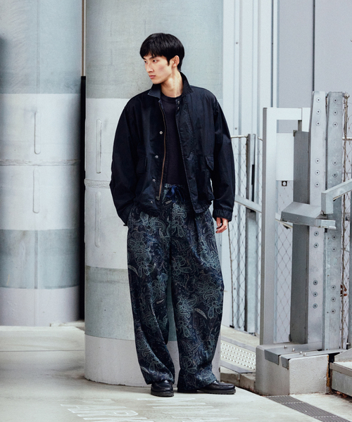 JOURNAL STANDARD(ジャーナルスタンダード)の「RIRANCHA / リランチェ ブッチャー 総柄 オーバー パンツ(その他パンツ・メンズ・ネイビー/ボルドー/カーキ・LARGE/MEDIUM/SMALL)」の5枚目の写真