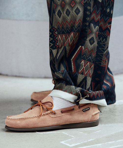 JOURNAL STANDARD(ジャーナルスタンダード)の「RIRANCHA / リランチェ ブッチャー 総柄 オーバー パンツ(その他パンツ・メンズ・ネイビー/ボルドー/カーキ・LARGE/MEDIUM/SMALL)」の10枚目の写真