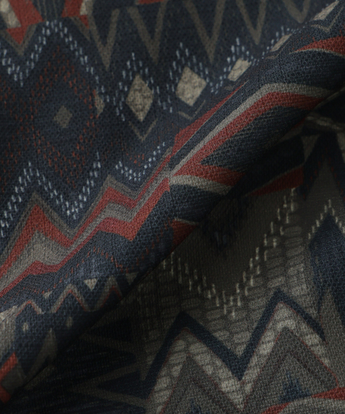 JOURNAL STANDARD(ジャーナルスタンダード)の「RIRANCHA / リランチェ ブッチャー 総柄 オーバー パンツ(その他パンツ・メンズ・ネイビー/ボルドー/カーキ・LARGE/MEDIUM/SMALL)」の12枚目の写真