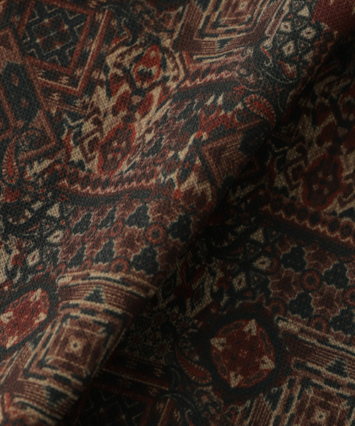 JOURNAL STANDARD(ジャーナルスタンダード)の「RIRANCHA / リランチェ ブッチャー 総柄 オーバー パンツ(その他パンツ・メンズ・ネイビー/ボルドー/カーキ・LARGE/MEDIUM/SMALL)」の13枚目の写真