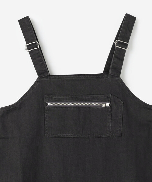 DANTON（ダントン）の「DANTON | ドリル サロペットスカート WOMEN（ジャンパースカート・レディース・ブラック・36）」の7枚目の写真