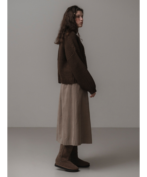THEMITTEN（ザ・ミトン）の「Woolly duffle cardigan (brown)（カーディガン/ボレロ・レディース・その他・FREE）」の4枚目の写真