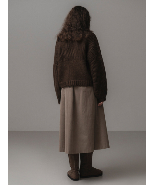 THEMITTEN（ザ・ミトン）の「Woolly duffle cardigan (brown)（カーディガン/ボレロ・レディース・その他・FREE）」の5枚目の写真