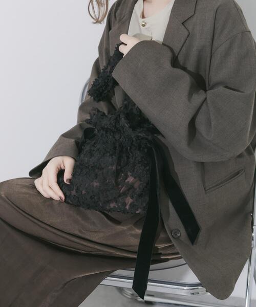 SMELLY(スメリー)の「レースキンチャクショルダー(ショルダーバッグ・レディース・ブラック・-)」の13枚目の写真