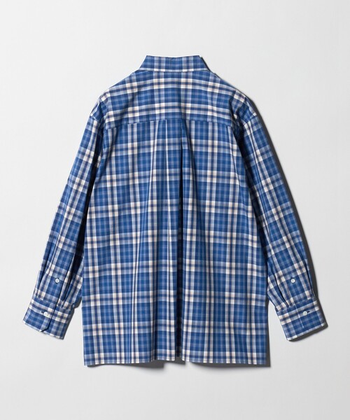 BEAUTY&YOUTH UNITED ARROWS(ビューティーアンドユースユナイテッドアローズ)の「コットン チェック オーバーサイズ シャツ(シャツ/ブラウス・レディース・ネイビー/グレー系・FREE)」の13枚目の写真