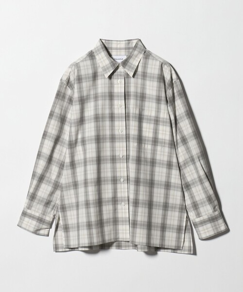 BEAUTY&YOUTH UNITED ARROWS(ビューティーアンドユースユナイテッドアローズ)の「コットン チェック オーバーサイズ シャツ(シャツ/ブラウス・レディース・ネイビー/グレー系・FREE)」の20枚目の写真