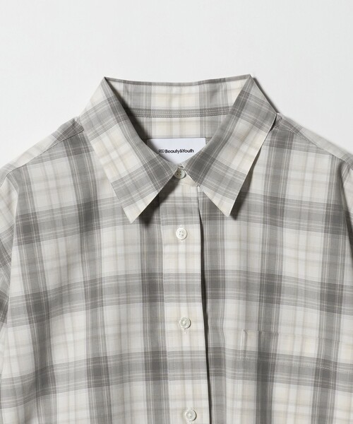 BEAUTY&YOUTH UNITED ARROWS(ビューティーアンドユースユナイテッドアローズ)の「コットン チェック オーバーサイズ シャツ(シャツ/ブラウス・レディース・ネイビー/グレー系・FREE)」の21枚目の写真