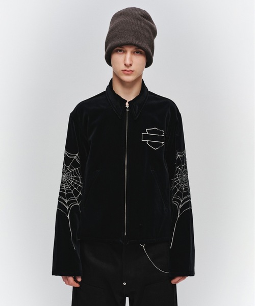 Jieda(ジエダ)の「SPYDER EMBROIDERY JACKET(ブルゾン・メンズ・ワインレッド/ブラック・1/2)」の7枚目の写真