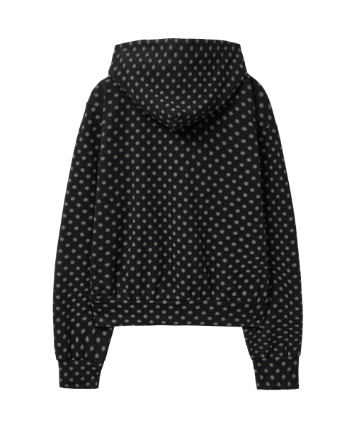 PARAKEET(パラキート)の「ドットドリフトジップアップフードパーカー(ブラック)(パーカー・レディース・ブラック・X-SMALL/SMALL)」の6枚目の写真