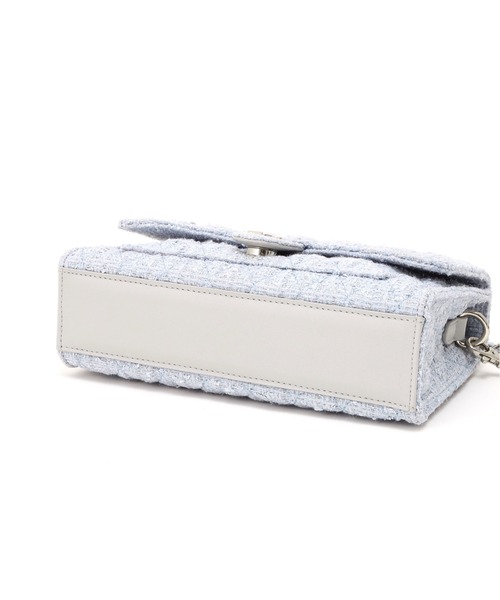 JILL by JILL STUART（ジルバイジルスチュアート）の「【再入荷】ツイードキルティングチェーンバッグ（ショルダーバッグ・レディース・ネイビー/ピンク/ブルー・FREE）」の15枚目の写真