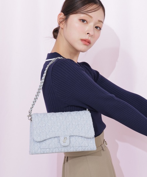 再入荷】ツイードキルティングチェーンバッグ（ショルダーバッグ