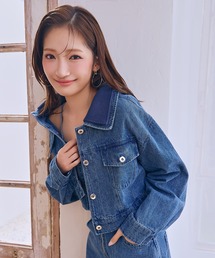 REDYAZEL（レディアゼル）の「【Denim Series】ダブルカラーデニムジャケット（デニムジャケット）」