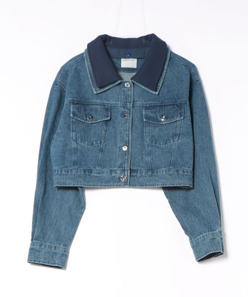 REDYAZEL（レディアゼル）の「【Denim Series】ダブルカラーデニムジャケット（デニムジャケット・レディース・ダークブルー/ブルー/ブラック・FREE）」の4枚目の写真