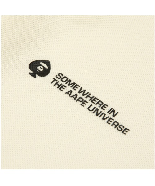 AAPE BY A BATHING APE（エーエイプバイアベイシングエイプ）の「AAPE NOW SPADES POLO（ポロシャツ・メンズ・アイボリー/ブラック/ネイビー・SMALL/MEDIUM/X-LARGE/LARGE/XX-LARGE）」の8枚目の写真