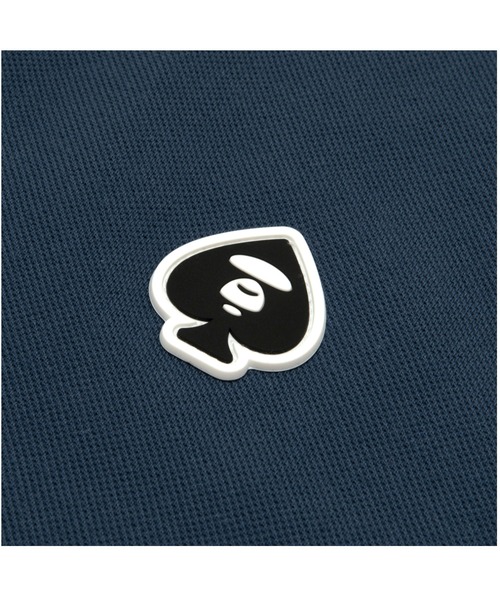 AAPE BY A BATHING APE（エーエイプバイアベイシングエイプ）の「AAPE NOW SPADES POLO（ポロシャツ・メンズ・アイボリー/ブラック/ネイビー・SMALL/MEDIUM/X-LARGE/LARGE/XX-LARGE）」の4枚目の写真