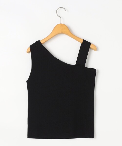 NOLLEY’S（ノーリーズ）の「《手洗い可能》アシメントリーカップ付きタンクトップ（タンクトップ・レディース・ブラック/ホワイト・38）」の20枚目の写真