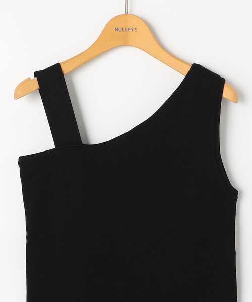 NOLLEY’S（ノーリーズ）の「《手洗い可能》アシメントリーカップ付きタンクトップ（タンクトップ・レディース・ブラック/ホワイト・38）」の21枚目の写真