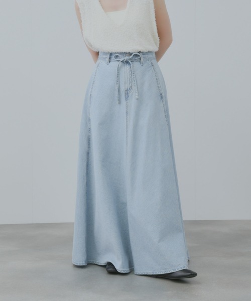 Levi's/リーバイス ミッドライズ ストレッチ デニムロングスカート